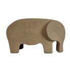 Elephant Decor Pottery Tan 30cm