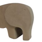 Elephant Decor Pottery Tan 30cm Close