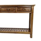 Eva Teak Console Table Close Side