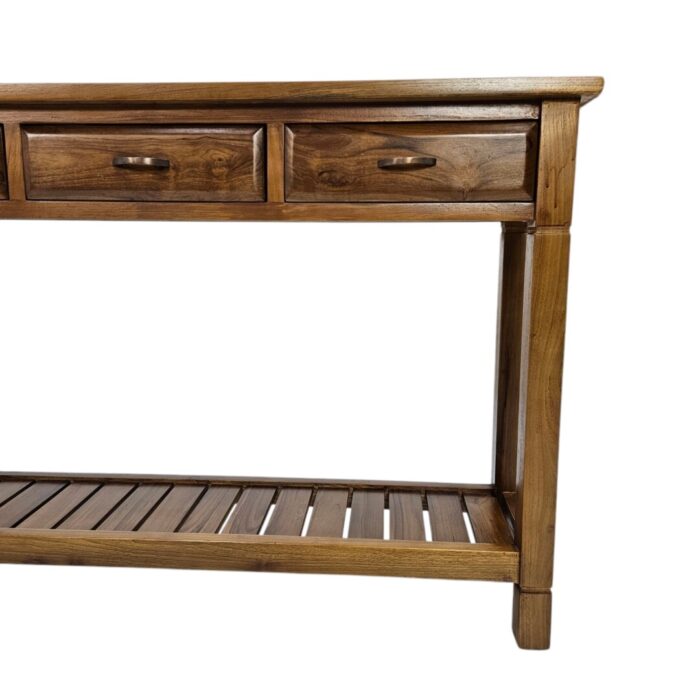 Eva Teak Console Table Close Side