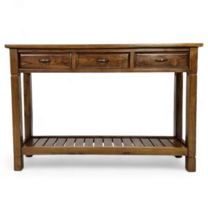 Teak Eva Console Table With Drawers