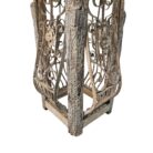 Jali Pedestal Wooden Top Close