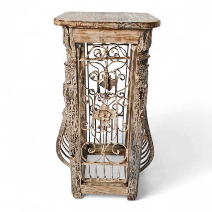 Jali Pedestal Wooden Top Main