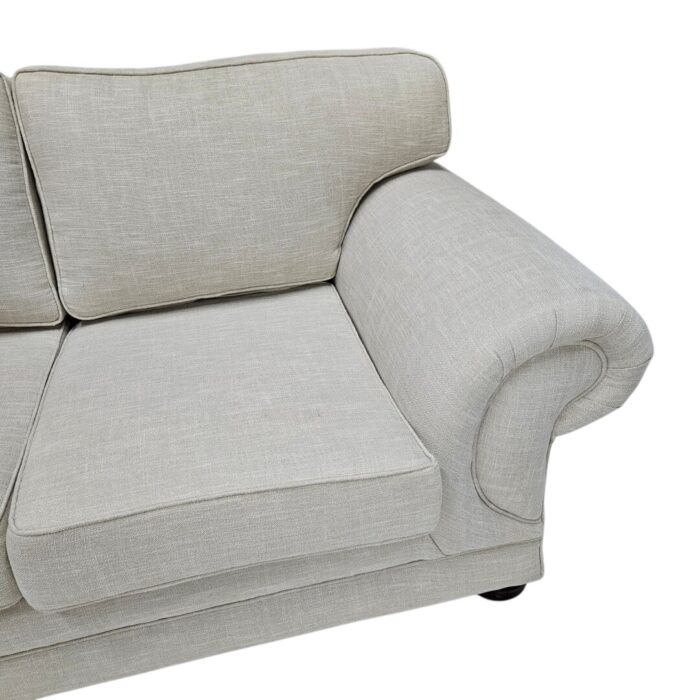 Lorraine 2 Div Ivory Couch Top Close