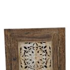 Mandala Teak Bedside Pedstal Front Right Close