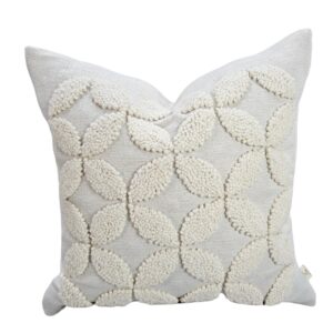 Punch Needle Field Feather Scatter Cushion