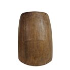 Old Turned Wooden Pot Front