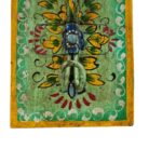 Painted Decor Wall Hook Green Close