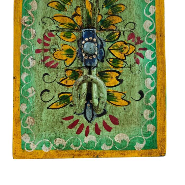 Painted Decor Wall Hook Green Close