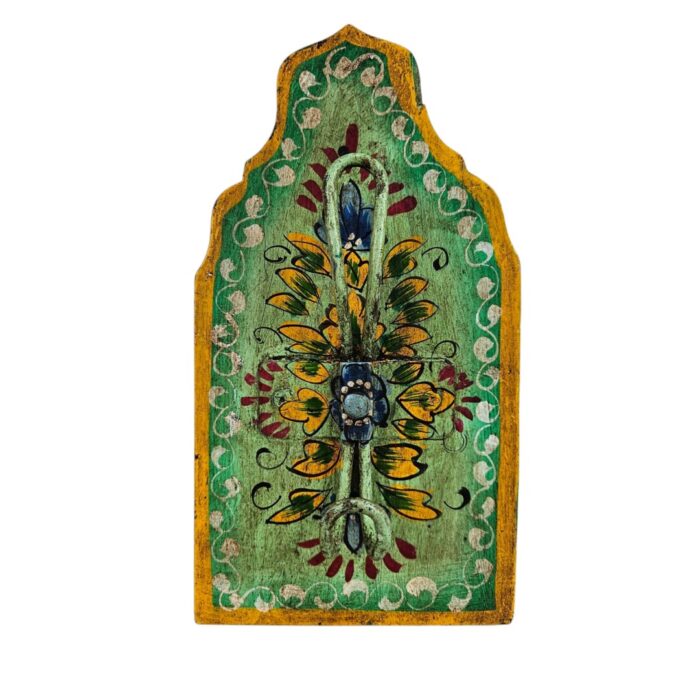 Painted Decor Wall Hook Green Main