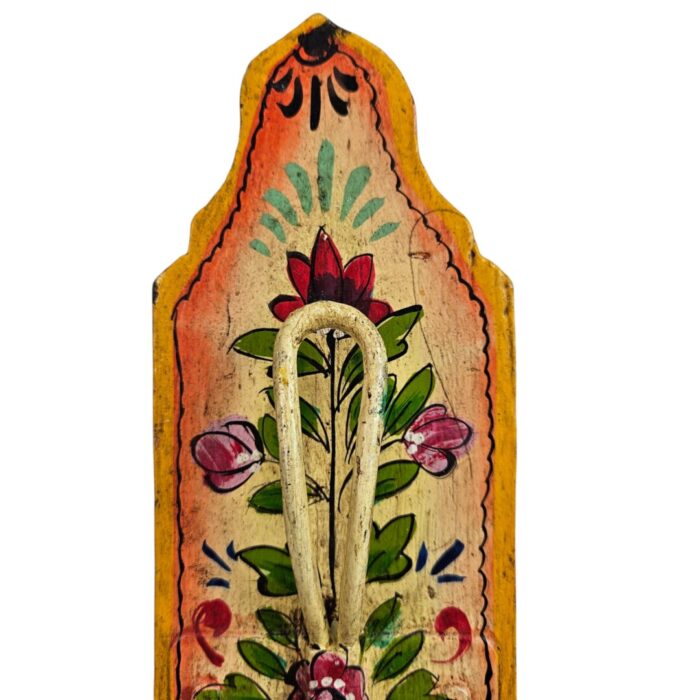 Painted Yellow Hanging Wall Hook Close