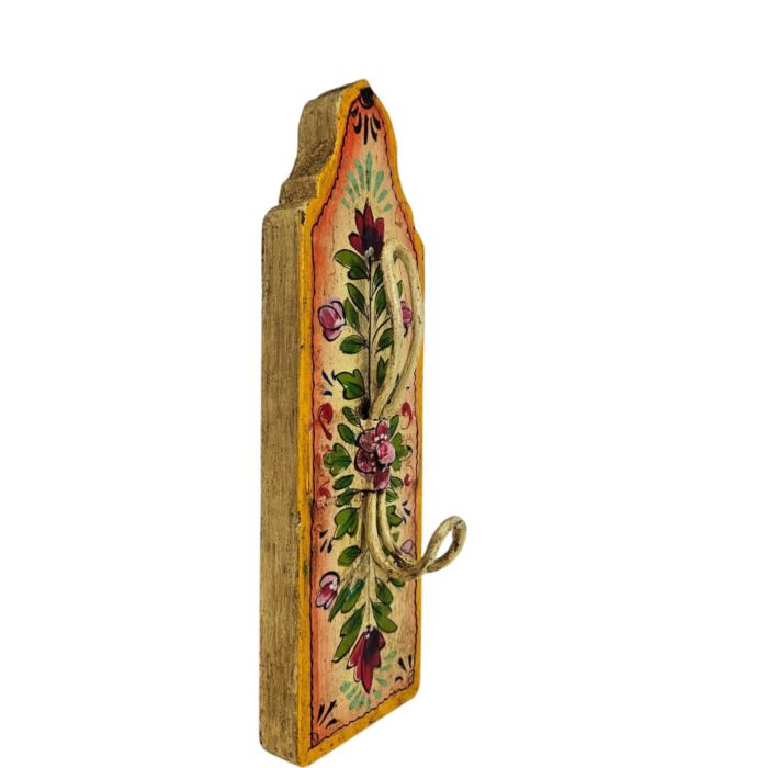 Painted Yellow Hanging Wall Hook Side