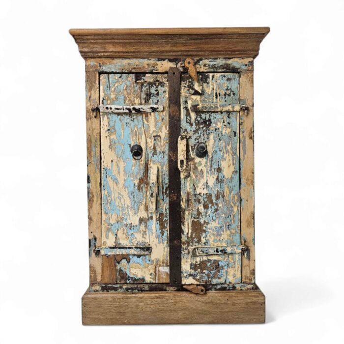 Reclaimed Blues Bedside Table Main