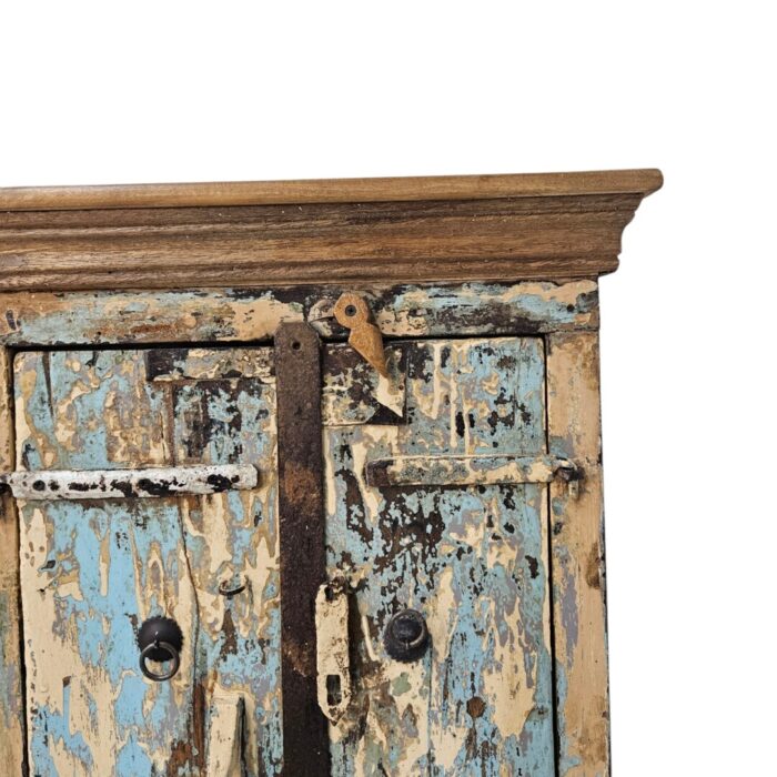 Reclaimed Blues Bedside Table Main Close