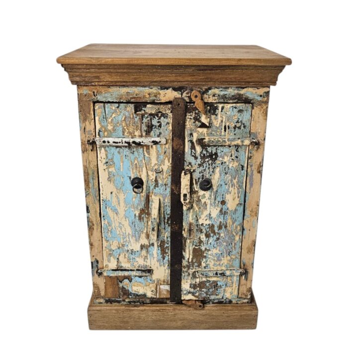 Reclaimed Blues Bedside Table Main Top