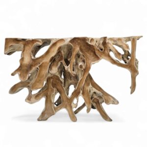 Burmese Teak Root Console Table