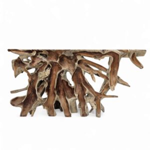 Burmese Teak Root Console Table