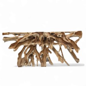 Burmese Teak Root Console Table