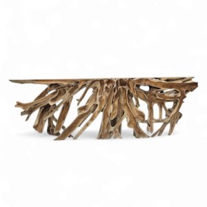 Burmese Teak Root Console Table