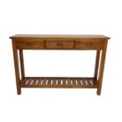 Teak Eva Console Table With Drawers_1
