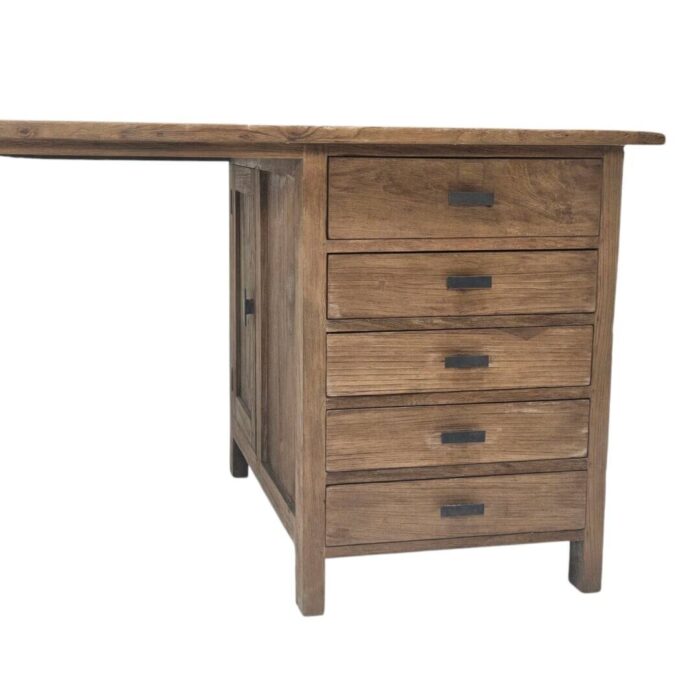 Teak Natural Desk_4 Teak Natural Desk_4