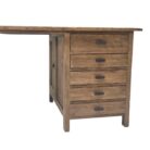 Teak Office Desk MUl Drawer