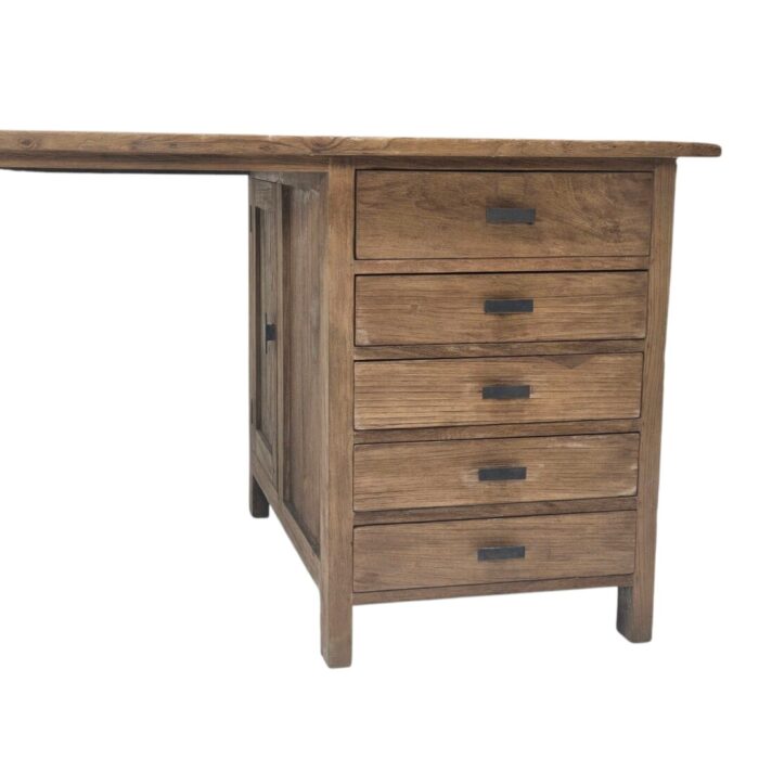 Teak Office Desk MUl Drawer