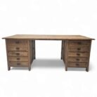 Teak Office Desk MUl Top