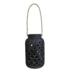 Terra Rope Lantern Black Tall