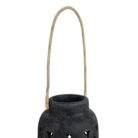 Terra Rope Lantern Black Tall Close