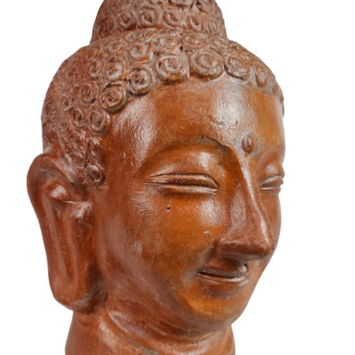 Terra Thai Buddha Head Statue Close