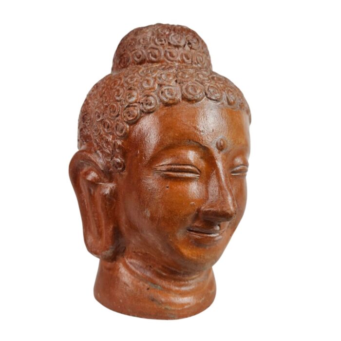 Terra Thai Buddha Head Statue Side