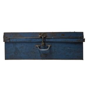 Vintage Rustic Metal Trunk