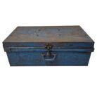 Vintage Blue Metal Trunk KMH6099B Top