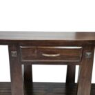 Zen Console Table Teak Brown Close