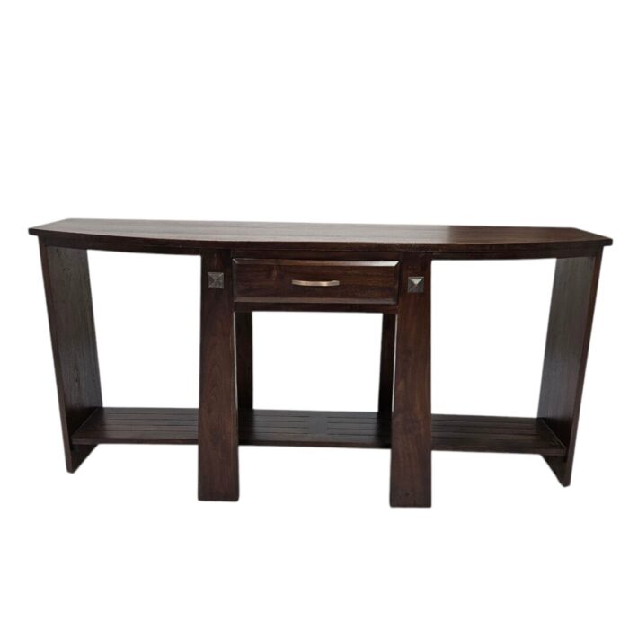 Zen Console Table Teak Brown Top