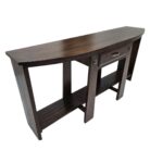 Zen Console Table Teak Brown Top Side