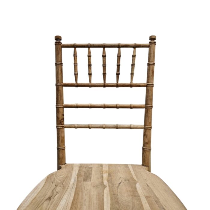 Azari Teak Dining Chair Close Front