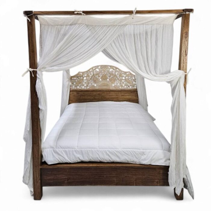 Carved Mandala Bed Carved Mandala Bed