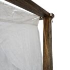 Carved Mandala Four Poster Bed Close