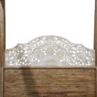 Carved Mandala Four Poster Bed Front