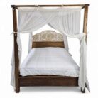 Carved Mandala Four Poster Bed Main