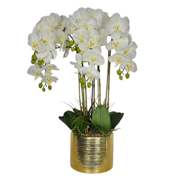 Gold-Pot-Faux-White-Orchid-Main (1)