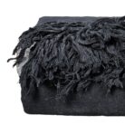 Kerala Black And Grey Throw Close Up