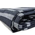 Kerala Black And Grey Throw Close Up Side