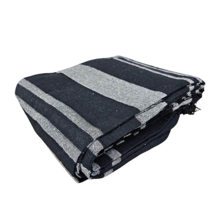 Kerala Black And Grey Throw Side