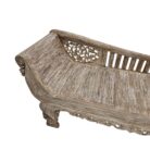 Ornate Carved Teak Daybed Front Top (2)