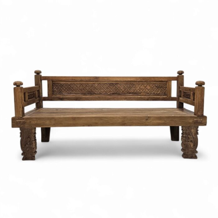 Ornate Panels Bench Teak Main