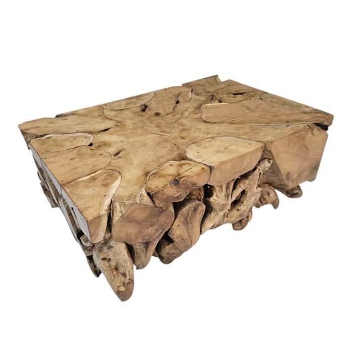 Puzzel Teak Root Coffee Table JAW5050D SiDE