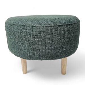 Round Olive Ottoman